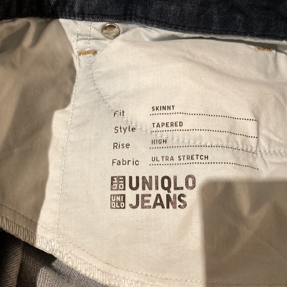Uniqlo Women’s Jeans Skinny Tapered High Rise 32 - Picture 7 of 7